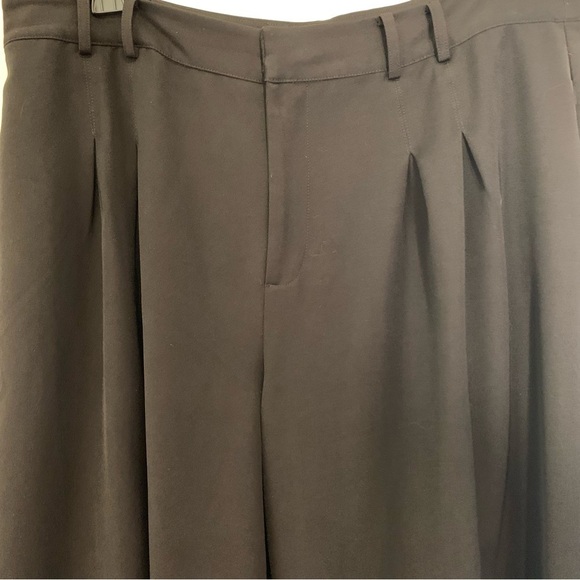 Eloquii black pleated wide leg dress pant with pockets. Size 16‎ - Picture 4 of 14